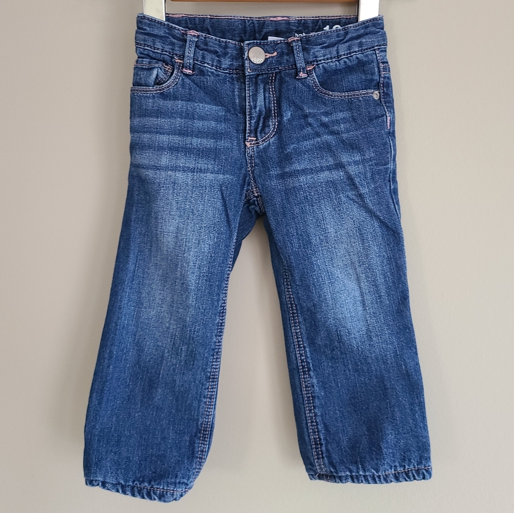 baby Gap fleece lined blue jeans